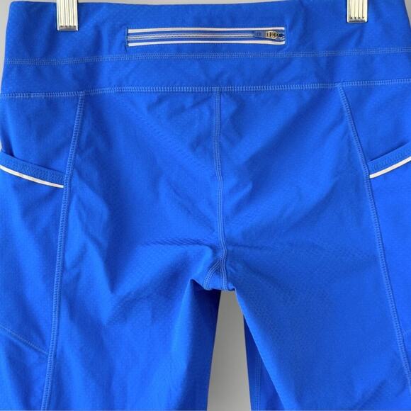Athleta Activewear Yoga Gym Workout Cropped Capri Leggings Low Rise  Size S Blue - Picture 8 of 14